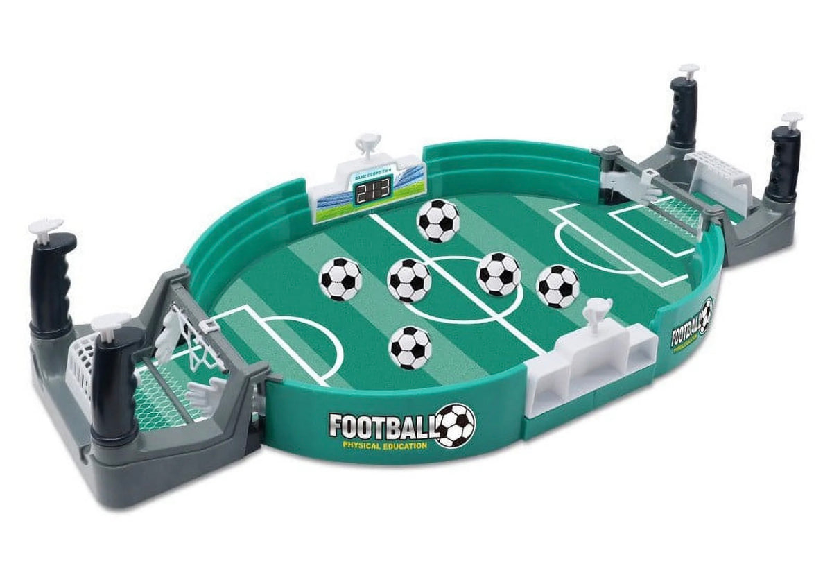 Augper Football Table Interactive Game, Mini Foosball Tables Soccer Games Football Game Pinball Game, Tabletop Football Board Game Football Field Toy Two-Person Interactive Catapult Game
