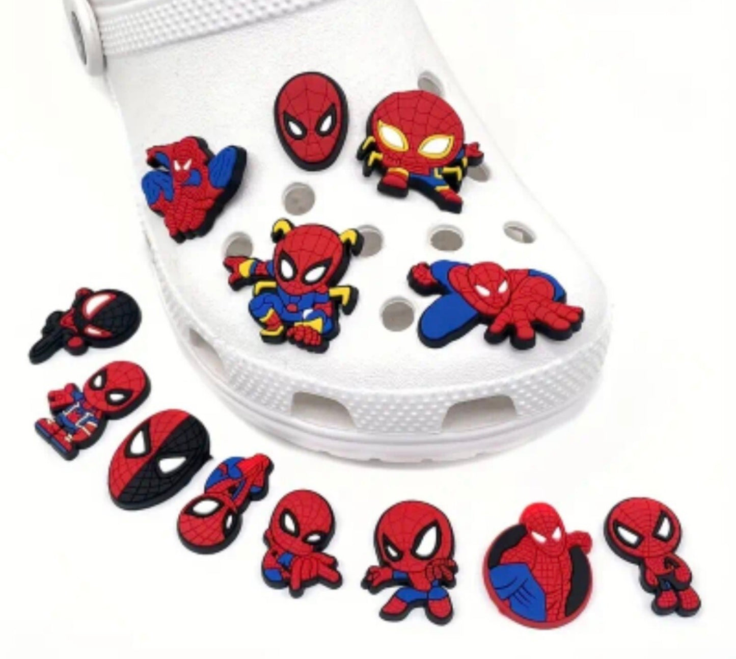 SPIDER MAN Shoe Buckles Cute Cartoon Pattern Shoe Charms 13