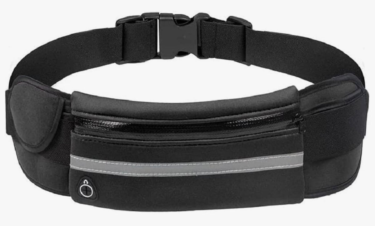 Armear Travel Belt Money Waist Pack - Hidden Waterproof Anti Theft Passport Security Fanny Pouch Wallet for Running Men Women
