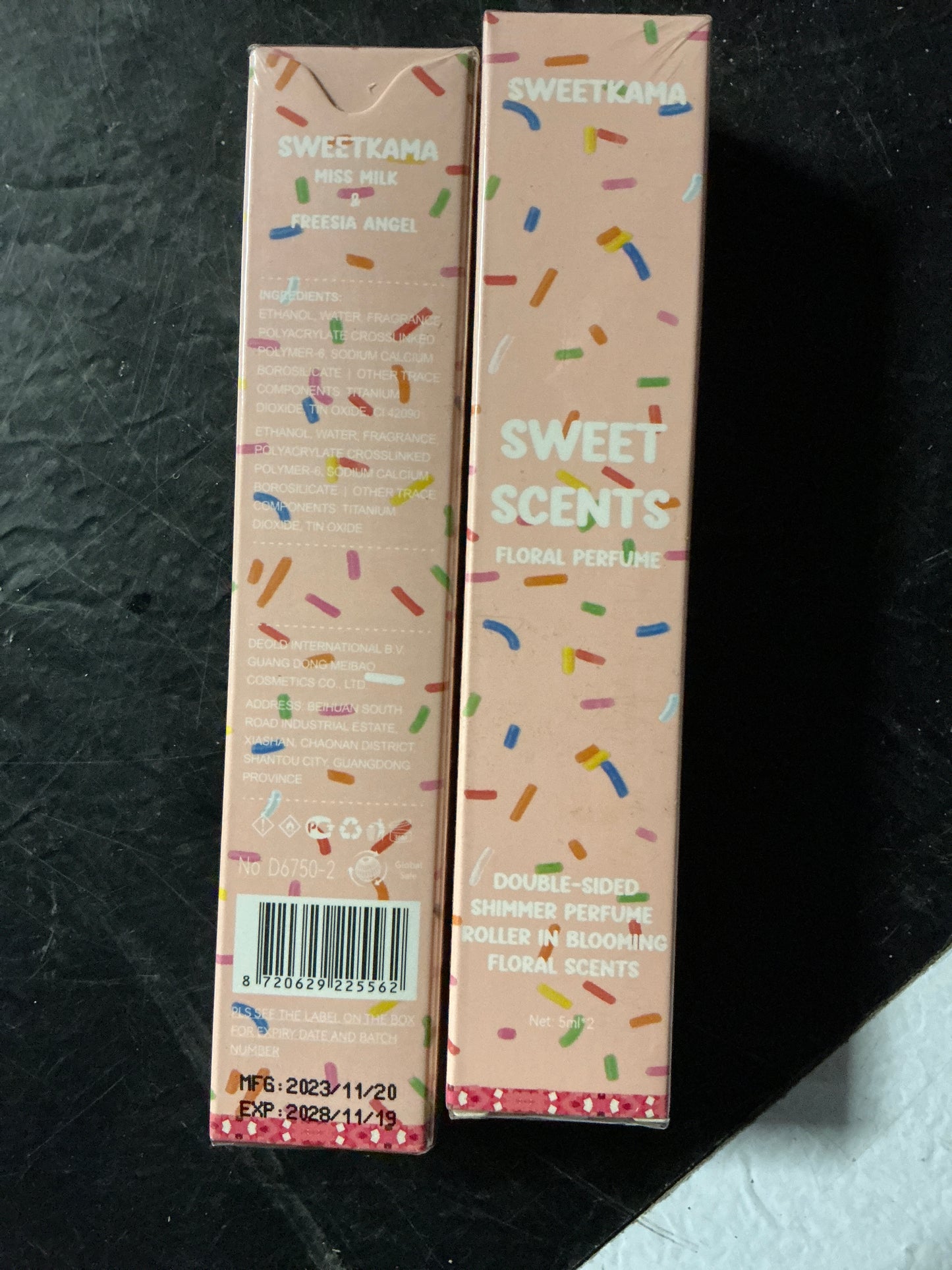 Sweet scent perfume, double-sided