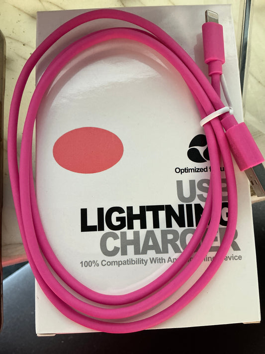 Pink Fast-Charge Lightning Cable for iphone