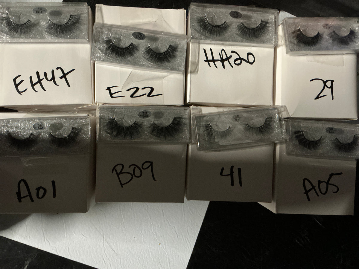 100% Real Mink Strip Lashes - False Individual Eyelashes eyelash extensions