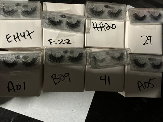 100% Real Mink Strip Lashes - False Individual Eyelashes eyelash extensions