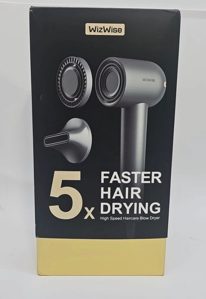 WizWise RW-1 Faster Professional Ionic Salon Hair Dryer 1500W Space Grey