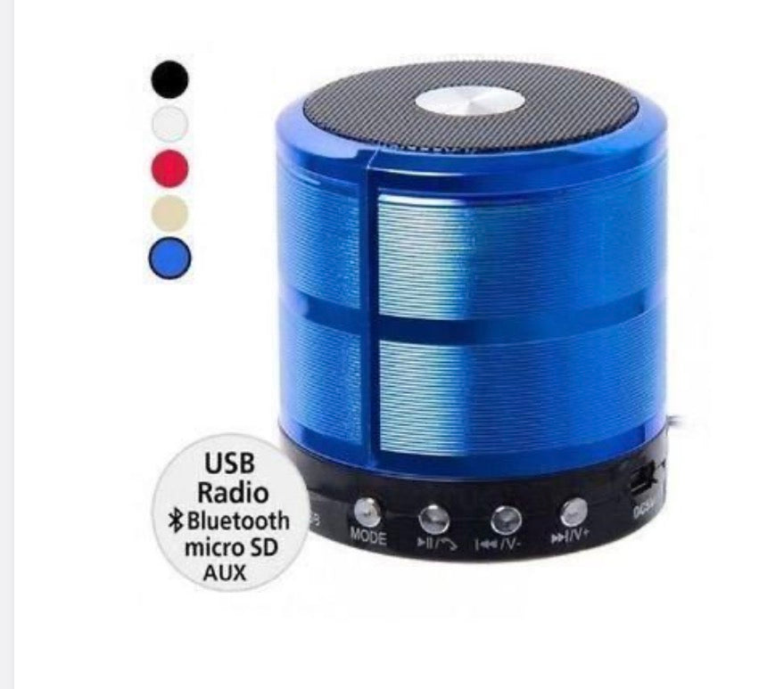 Mini Speaker Portable Mini Wireless Bluetooth Speaker With FM - free USB AUX - Black