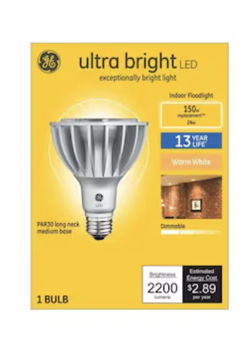 GE GE LED 150W PAR30L FL UB 3.0K 1C