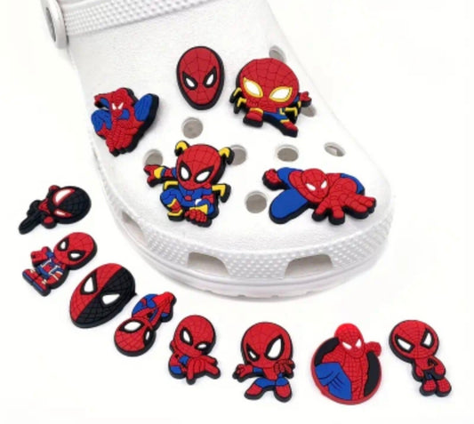 SPIDER MAN Shoe Buckles Cute Cartoon Pattern Shoe Charms 13