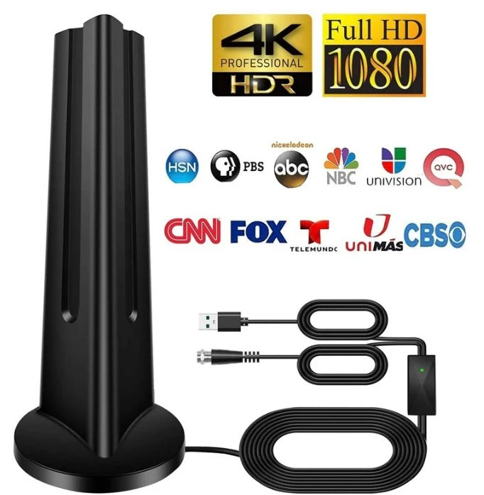 TV Antenna, Digital HD Portable TV Antenna Indoor, 360°