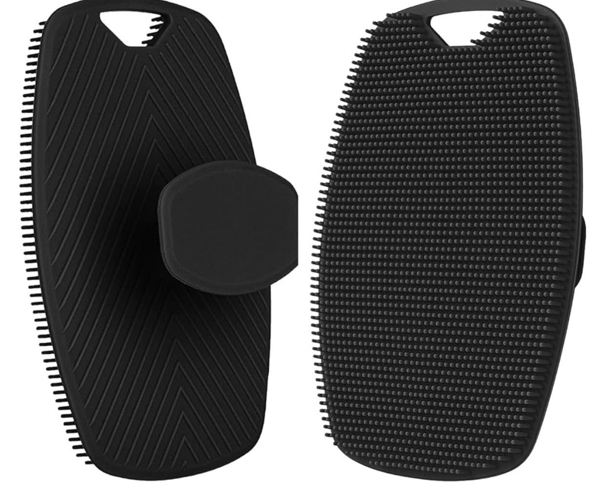Silicone Mens Body Scrubbers for use in Shower - Premium Body Buffer for Cleaning - Body Scrubber for Men with Lather Boosting Bristles & No-Slip Handle - Silicone Body Scrubber (1 Pack)