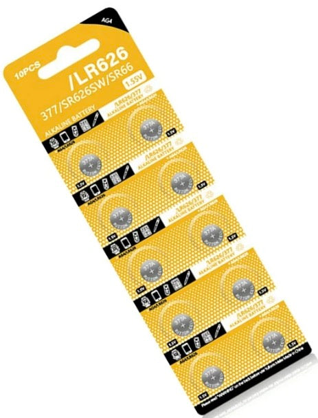 Zeiwohndc 10pcs/sheet AG4 LR626 Alkaline Button Cell Batteries for Watch Toy And Gadgets