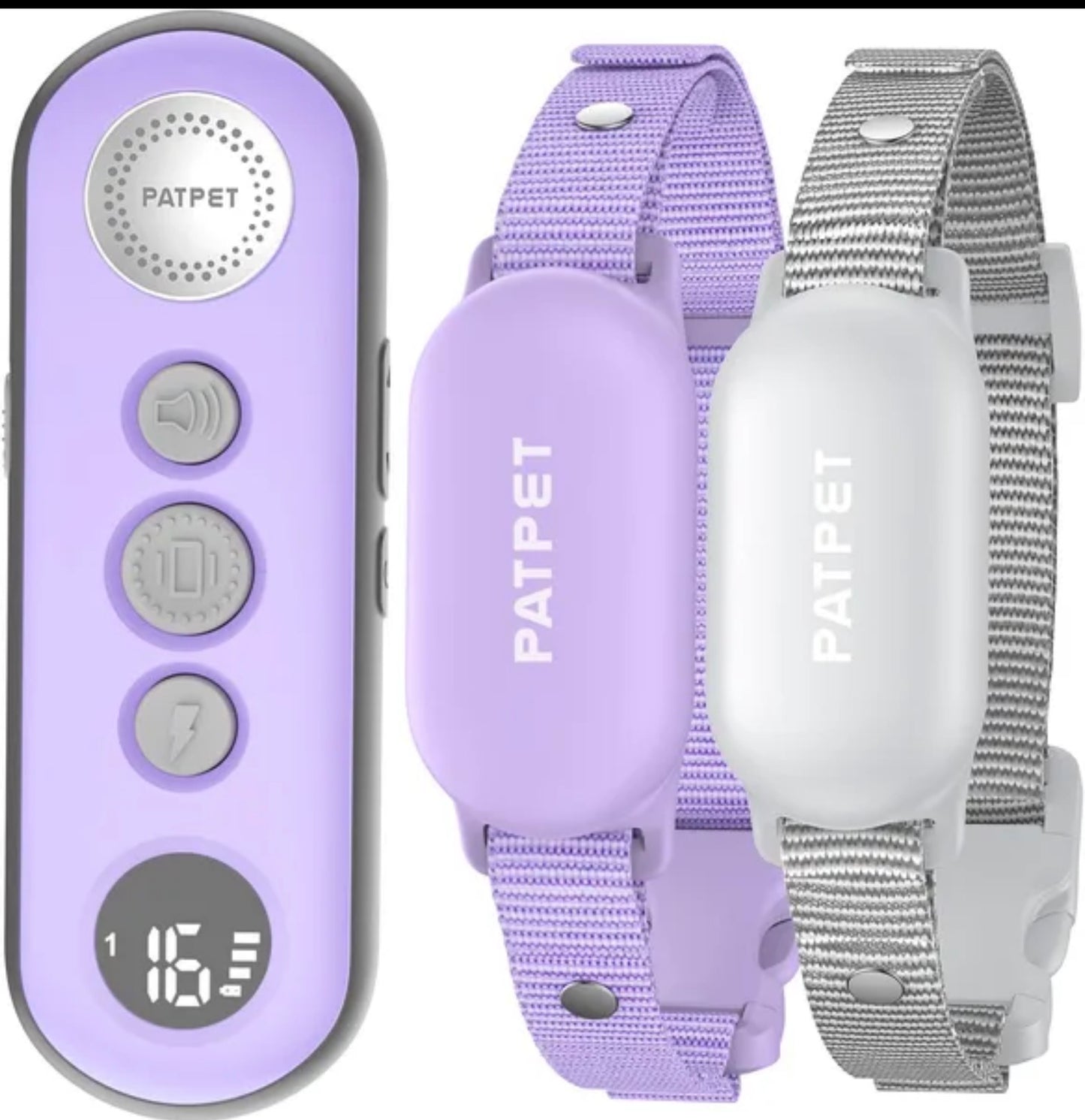 PATPET Dog Training Collar with Remote - Electric Dog Shock Collars for Small Medium Large Dogs, 3 Adjustable Safe Modes Rechargeable Waterproof E Collar for Dogs (8-120 lbs)