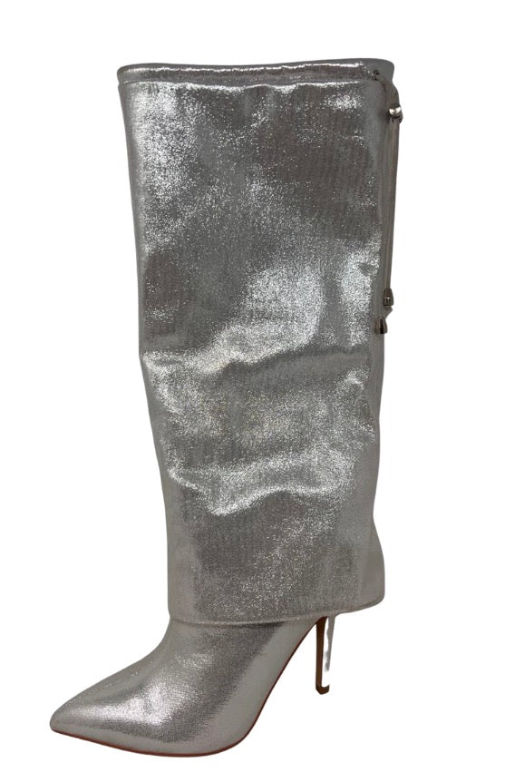 Overlay Boots - Silver