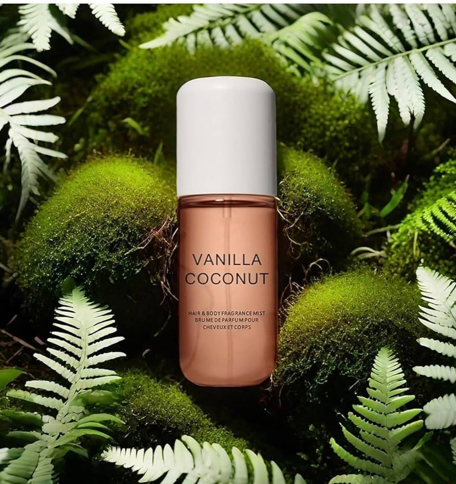 Vanilla Coconut Perfume, Vanilla Coconut Hair and Body Perfume Spray
