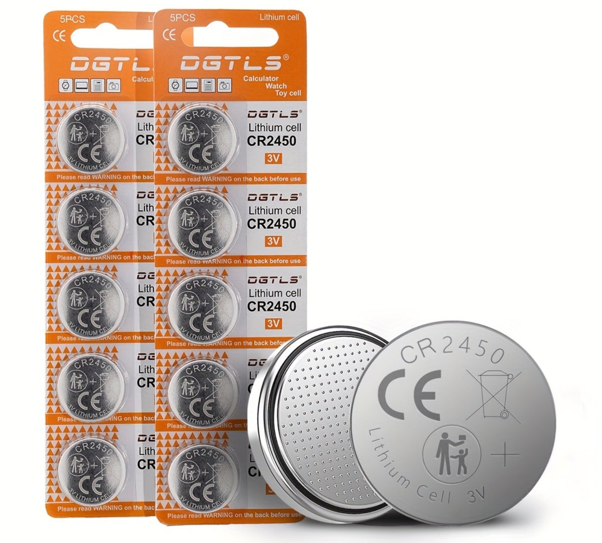 CR2450 3V Lithium Coin Cell Battery